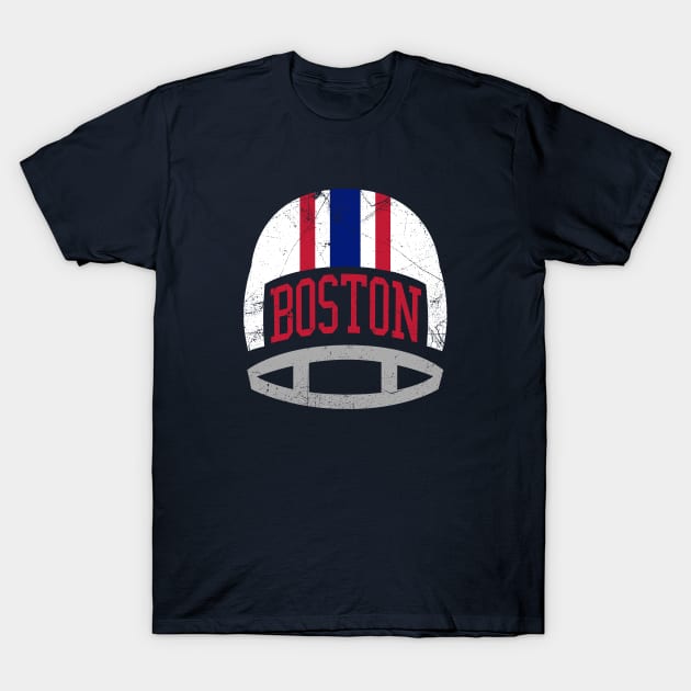 Boston Retro Helmet - Navy T-Shirt by KFig21